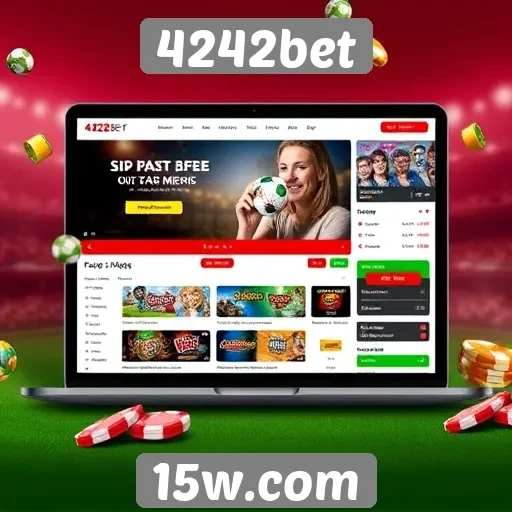 Interface e usabilidade do site 4242bet