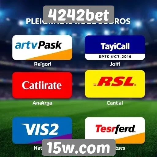 Métodos de pagamento aceitos pela plataforma 4242bet