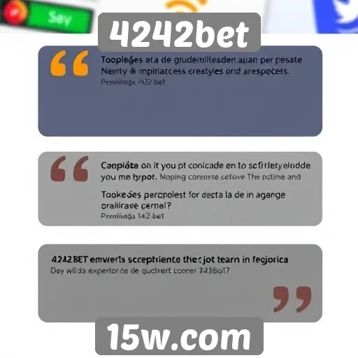 Feedback de usuários sobre a experiência no 4242bet